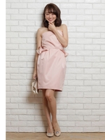 バックフリルリボンベアドレス/ミント