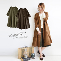 フェイクスエード コートワンピース