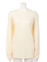 【BED&BREAKFAST】Cotton Wool Jersey Puff Sleeve Tunic/OFF WHITE