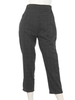 【LATINA】グレンチェックテーパードパンツ/D.GRY