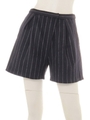【ROSE BUD】TUCKED SHORT PANTS/NAVY