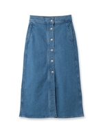 アンティークデニムストレッチスカート/ブルー(092)