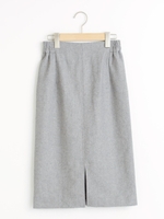 フロントスリットペンシルスカート/キャメル