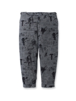 プリントデニムワイドパンツ/ネイビー(193)