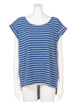 【ANAP】バックデザインボーダーTEE/NV/WH