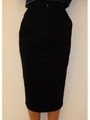 ミドルカラータイトスカート/BLK