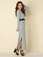 IラインスリットニットOP/T.GRY