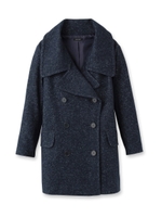 Wブークレーコート/ネイビー(493)