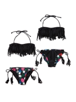 【MILKFED×OP】FRINGED BIKINI/ブラック