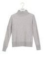 【emmi atelier】カシミヤメッシュプルオーバー/GRY