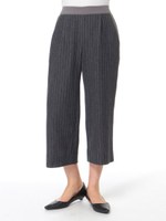 ★ラッセルニットピケワイドパンツ/チャコール