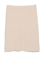 タイトニットミニスカート/WHT