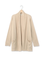 ドレープロングニットカーディガン/ブラウン系(040)