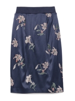 刺繍スカート/NVY