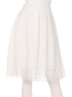 【Auntie Rosa】総スカラップレーススカート/WHT
