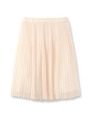 アコーディオンプリーツシフォンスカート/ライトベージュ(051)