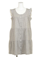 ダブルクロスマタニティドレス/GRY