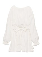 リネン刺繍ロンパース/OWHT