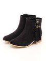 BFC タッセルショートブーツ50/BLACK