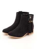 BFC タッセルショートブーツ50/BLACK