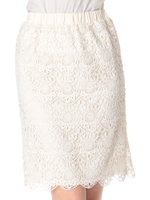 レースタイトスカート/ホワイト(030)