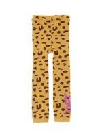 LEOPARD KNIT LEGGINGS/BEIGE