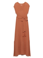 Vネックニットロングワンピース/CML