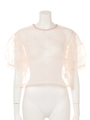lip organdy blous/white