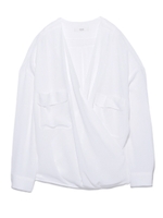 【emmi atelier】カシュクールブラウス/WHT