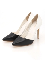 【rienda style掲載商品】カラーブロックポインテッドPPS/WHT