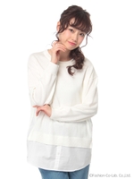 シャツドッキングチュニック/Navy