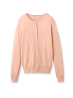 シルク混ニットカーディガン/ラズベリーピンク(073)