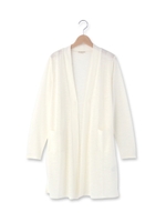 スラブニットロングカーディガン/ネイビー(093)