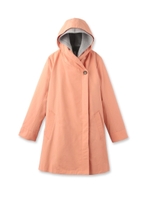 フーデッドレイヤードコート/ライトオレンジ(066)