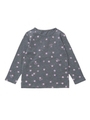 BASIC L/S TEE STAR PRINT(12M〜3T)  /CHARCOAL