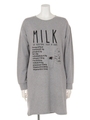 MILKワンピ/トップグレー