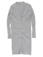 【Classy】リブロングニットカーデ/ライトグレー