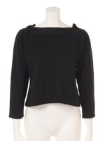 グログランリボン付きプルオーバー/モカカーキ