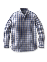 ブルーチェック カットアウェイシャツ/ベージュ系(254)