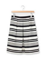 マルチボーダースカート/オレンジ(367)