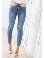 落書きスキニーデニム/Denim