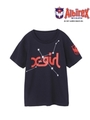 S/S TEE X-GIRL STAGES ALBIREX/NAVY