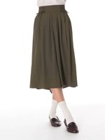 ・レースアップミディガウチョパンツ/Terracotta