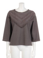 【mystic】テープ使いプルオーバー/カ−キ