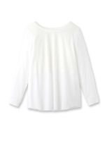 ステッチラウンドネックカットソー/ホワイト(001)