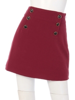 ボタンセミフレアSK2/ブラック