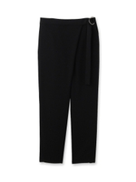 ラップ風タックパンツ/ブラック(019)