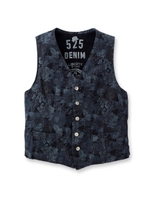 リバティーデニム ベスト/ブルー系(194)