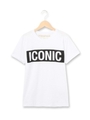 ロゴプリントクルーネックTシャツ/ホワイト系(002)