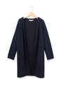 ロング丈トッパーカーディガン/ネイビー(093)